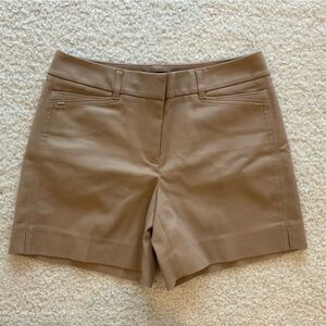 White House Black Market Classic Tan Shorts